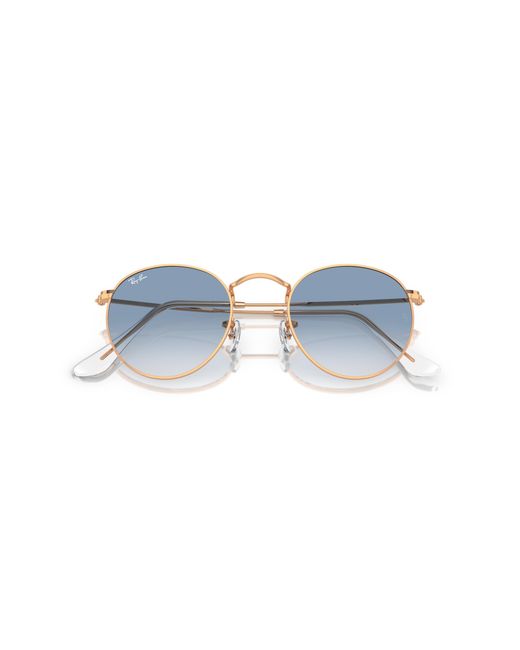 Ray-Ban Black Rb3447 Round Metal Sunglasses for men