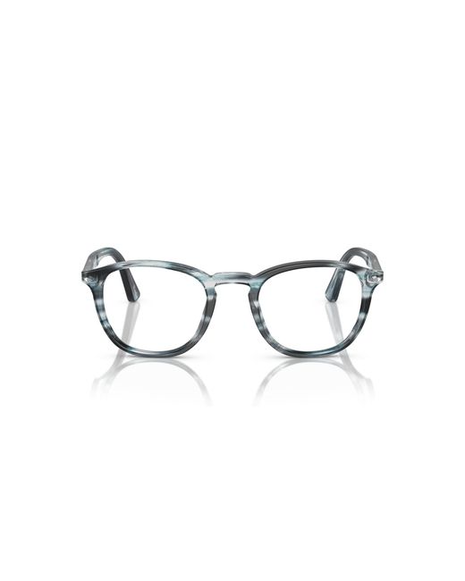 Persol Black Po3143V 1051 Optical Frames Acetate Transparent Round Normal for men