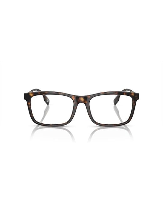 Burberry Black Be2384 3002 Optical Frames Acetate Transparent Squared Normal for men