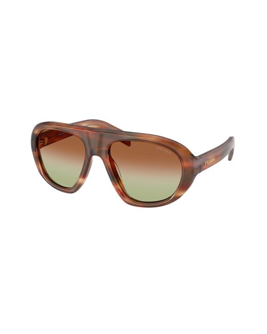 Prada Black Pr C05S 24G70T Sunglasses Acetate Geometric Normal Nuanced