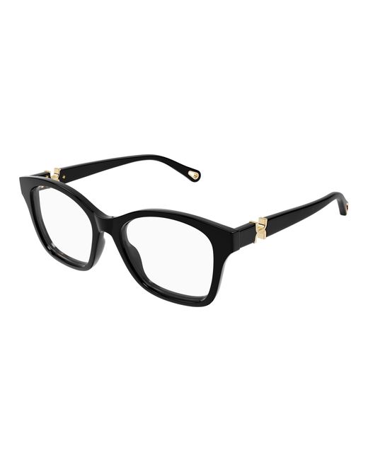 Chloé Black Ch0334O 006 Optical Frames Acetate Transparent Cat Eye