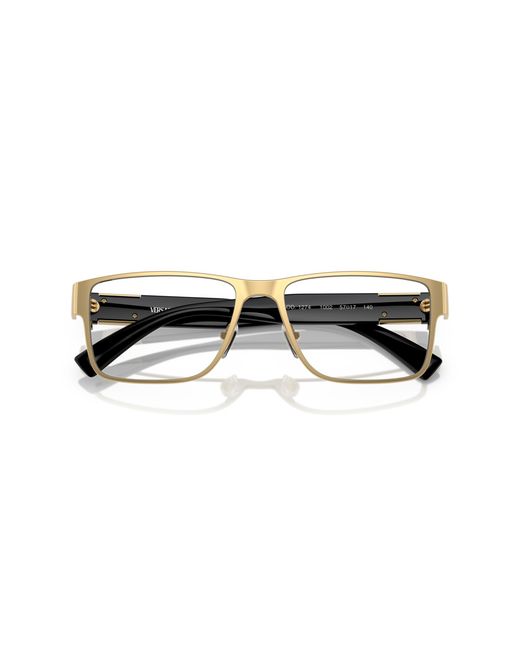 Versace Black Ve1274 1002 Optical Frames Metal Squared Normal for men