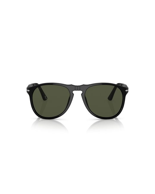 Persol Black Po9649S 95/31 Sunglasses Plastic Pilot Normal for men