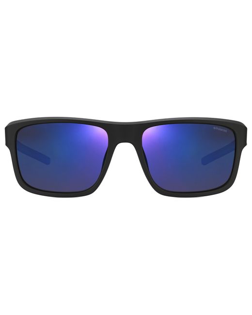 Polaroid Black Pld 3018/S Dl5/Jy Sunglasses Plastic Squared Mirror for men