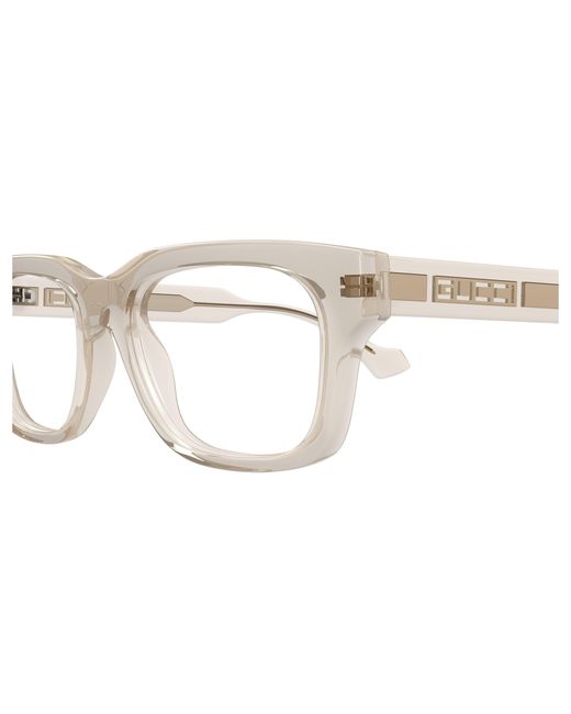 Gucci Black Gg1731O 004 Optical Frames Acetate Transparent Squared for men