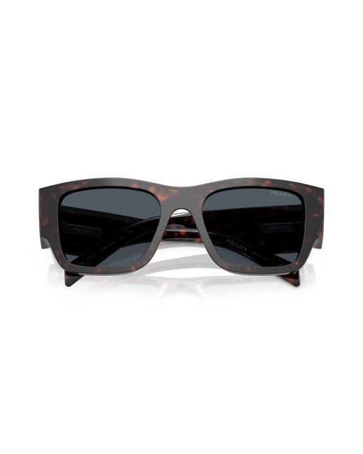 Prada Black Pr 10Zs 17N70B Sunglasses Acetate Pillow Normal for men