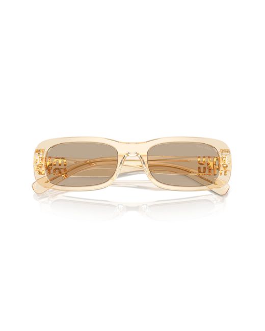 Miu Miu Black Mu 08Zs 11T40F Sunglasses Acetate Squared Normal