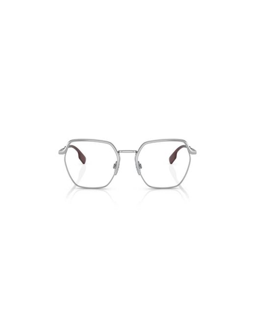 Burberry Black Be1371 Angelica 1005 Optical Frames Metal Transparent Geometric Normal