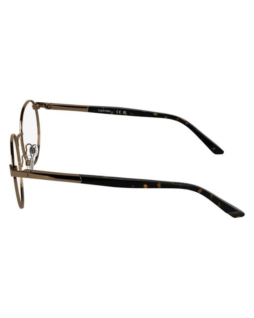 Calvin Klein Black Ck25112 771 Optical Frames Metal Round Normal