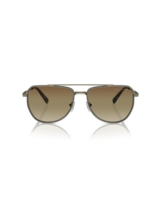 Michael Kors Black Mk1155 Whistler 1897Gl Sunglasses Metal Pilot Normal Shaded for men