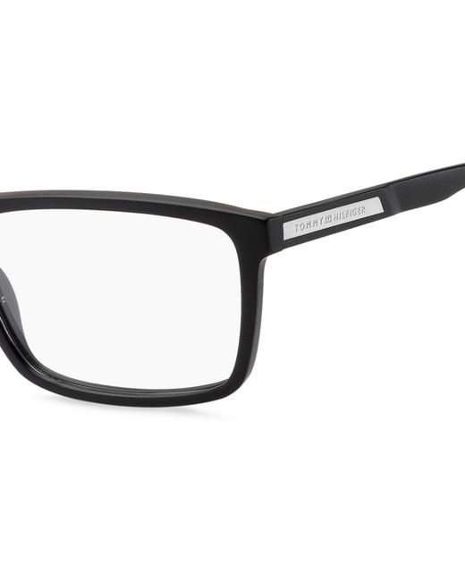Tommy Hilfiger Black Th 1549 003 Optical Frames Acetate Squared for men