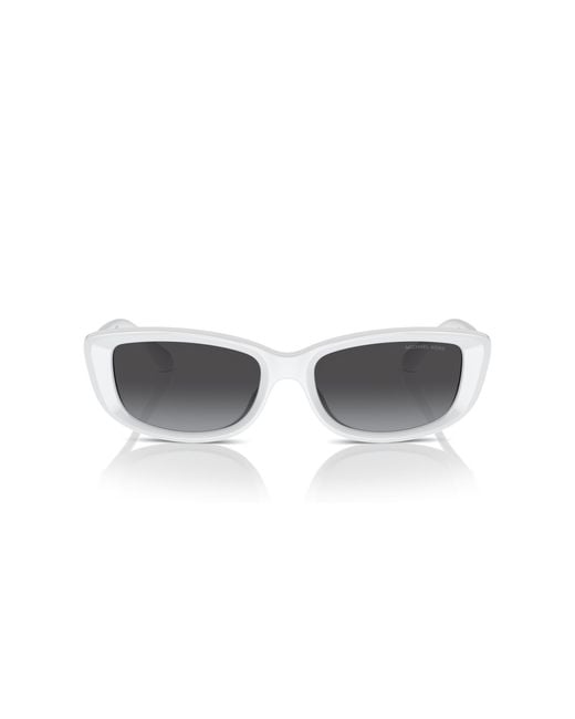 Michael Kors Black Mk2210U Asheville 31008G Sunglasses Injected Squared Normal Shaded