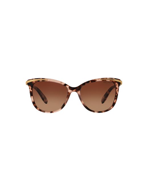 Ralph Lauren Black Ra5203 1463T5 Sunglasses Acetate Cat Eye Polarized Shaded