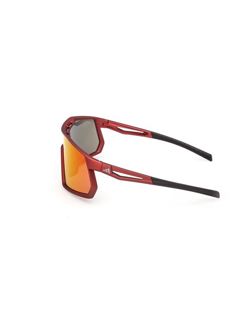 Adidas Originals Red Sp0123 Kentro 67L Sunglasses Injected Roviex Mask Normal for men