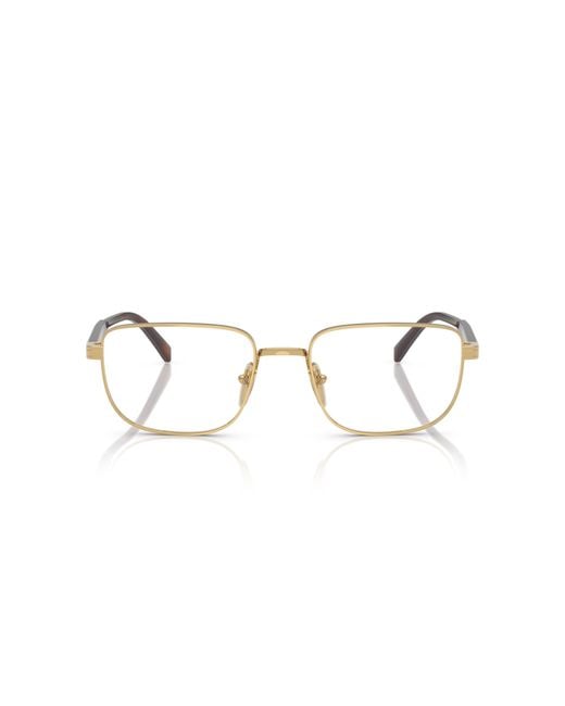 Prada Black Pr B51V 5Ak1O1 Optical Frames Transparent Squared Normal for men