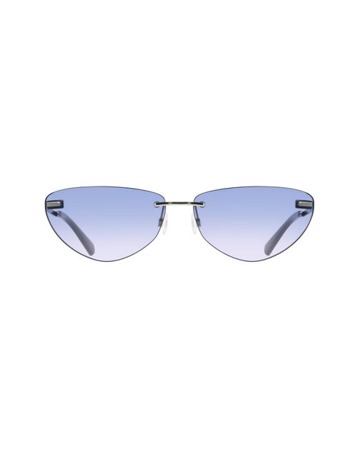 Calvin Klein Black Ckj25208S 047 Sunglasses Metal Cat Eye Normal Shaded