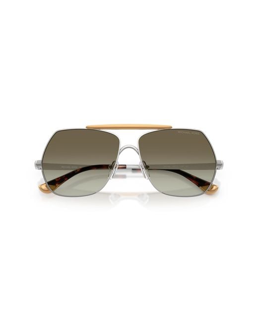 Michael Kors Black Mk1173 Denver 18933M Sunglasses Metal Pilot Normal Shaded