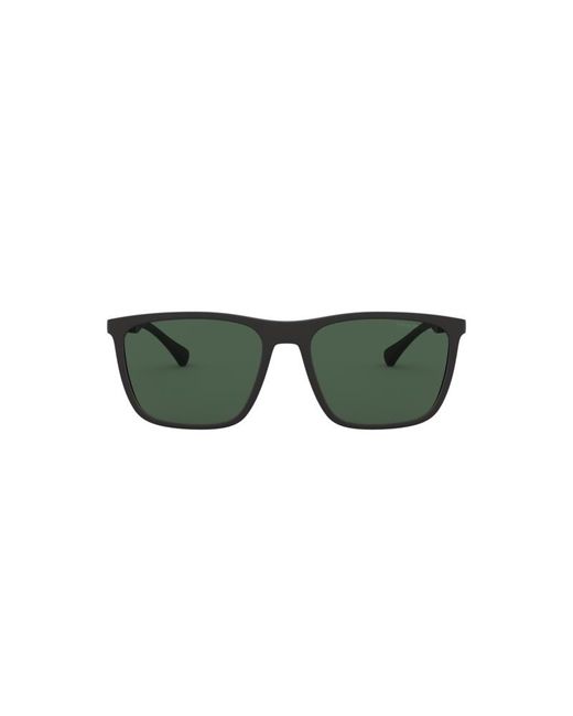 Emporio Armani Green Ea4150 506371 Sunglasses Injected Squared for men