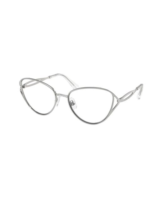 Swarovski Black Sk1017 4001 Optical Frames Metal Cat Eye Normal