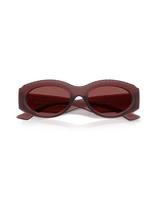 Jimmy Choo Black Jc6002U 509375 Sunglasses Injected Round Normal