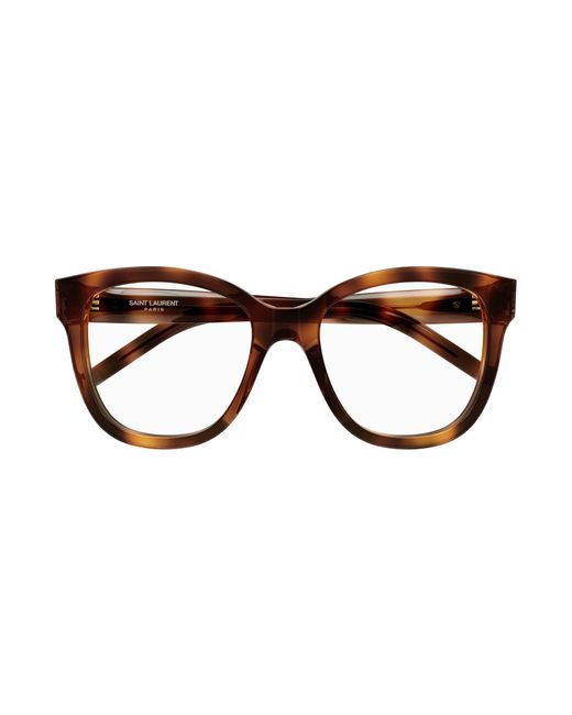 Saint Laurent Black Sl M97 003 Optical Frames Acetate Transparent Squared