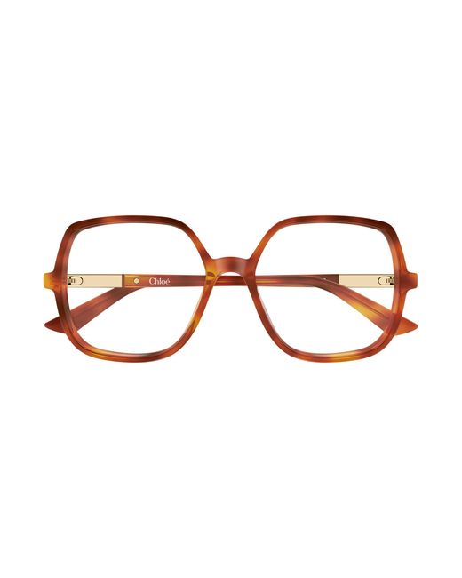 Chloé Black Ch0368O 002 Optical Frames Acetate Transparent Geometric