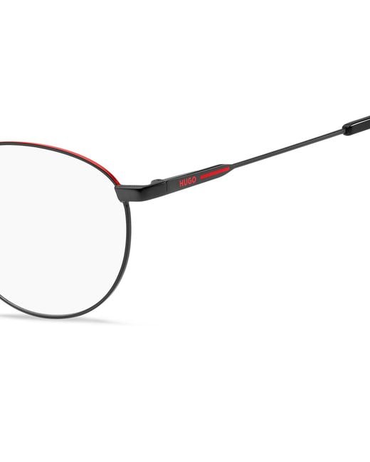 Boss Black Hg 1180 Blx Optical Frames Metal Round for men