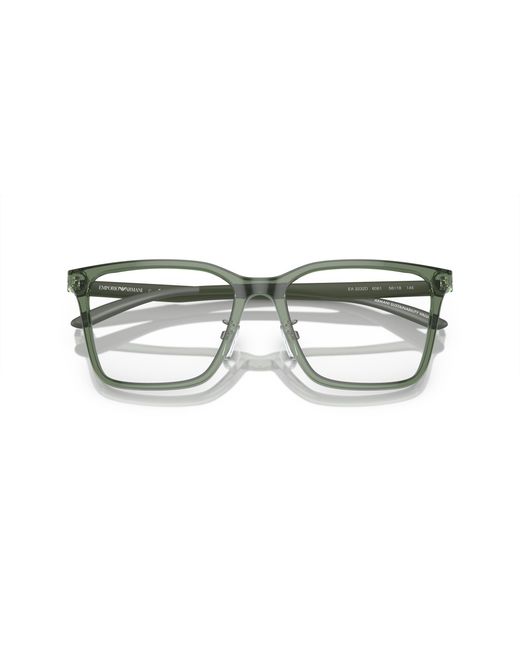 Emporio Armani Black Ea3232D 6061 Optical Frames Acetate Transparent Squared Normal for men