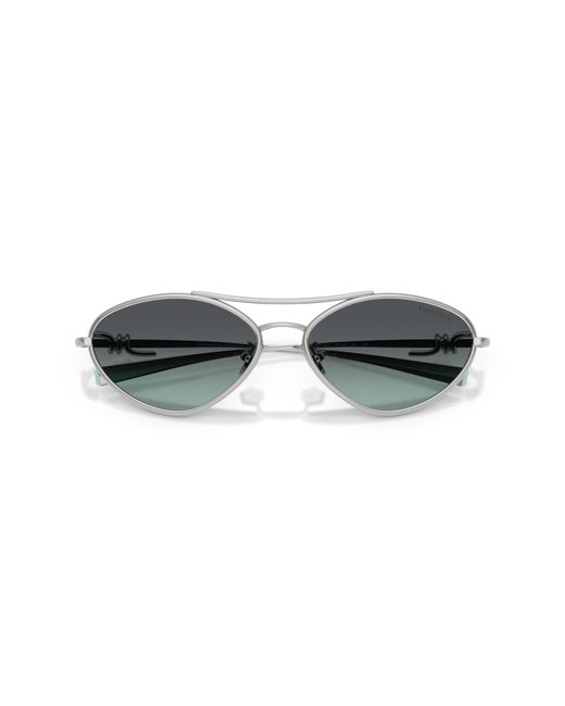 Tiffany & Co Black Tf3117 60012G Sunglasses Metal Geometric Normal Nuanced