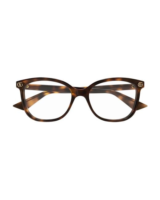 Gucci Black Gg1816O 006 Optical Frames Acetate Transparent Squared