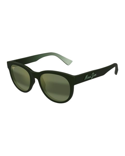 Maui Jim Green Mj0668S 004 Sunglasses Injected Round for men
