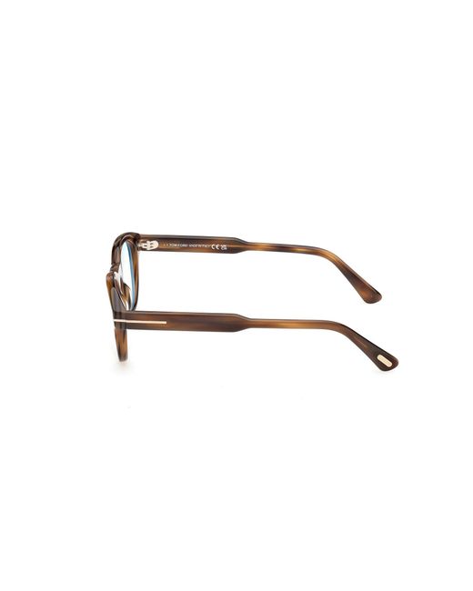 Tom Ford Black Ft6121-B 055 Optical Frames Acetate Round Normal for men