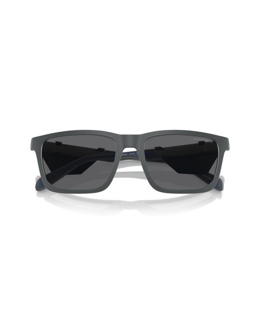 Emporio Armani Black Ea4219 610387 Sunglasses Injected Squared Polarized for men