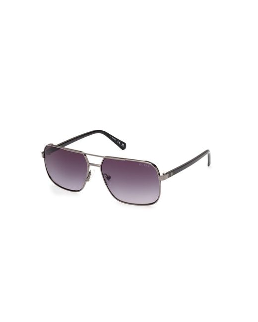 Guess Black Gu00119 08B Sunglasses Metal Squared Normal for men