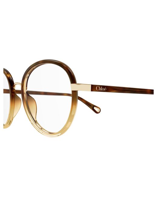 Chloé Black Ch0308O 002 Optical Frames Bio-Injected Transparent Round