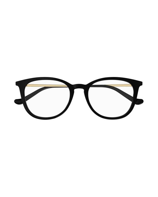 Gucci Black Gg1468Oa 001 Optical Frames Acetate Transparent Round