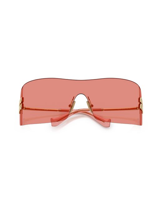 Miu Miu Black Mu B53S 5Ak20Y Sunglasses Metal Squared Normal