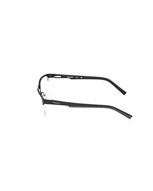 Timberland Black Tb50030 002 Optical Frames Metal Squared Normal for men