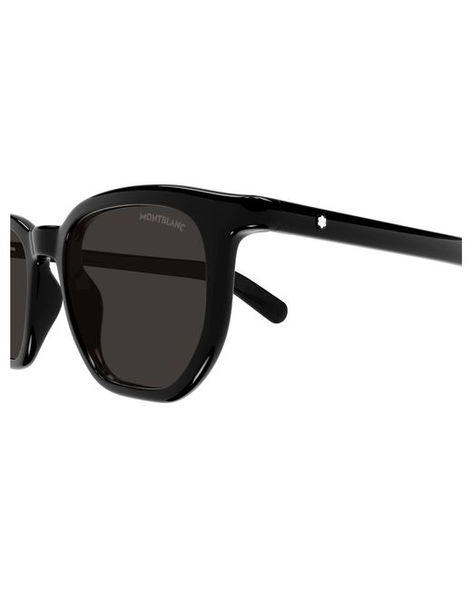 Montblanc Black Mb0352S 001 Sunglasses Squared for men
