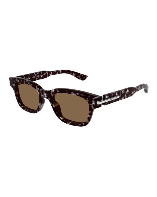 McQueen Black Am0497S 002 Sunglasses Acetate Squared