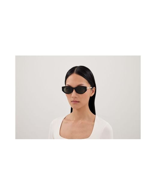 Gucci Black Gg1970Sa 001 Sunglasses Acetate Cat Eye
