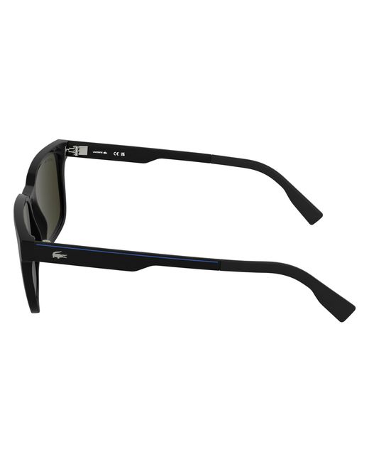 Lacoste Black L6077S 001 Sunglasses Bio-Injected Light Squared Normal for men