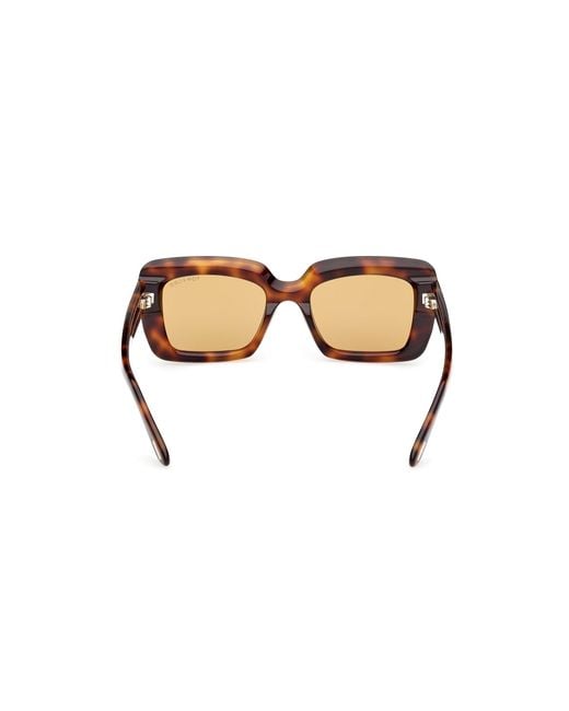 Tom Ford Black Ft1318 Leila-02 53E Sunglasses Acetate Squared Normal