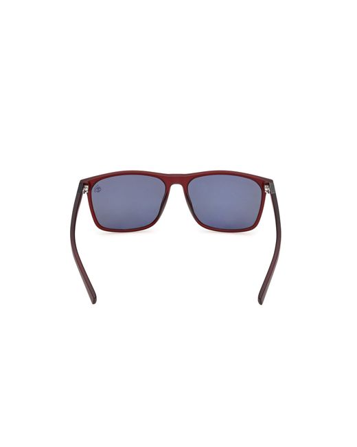 Timberland Black Tb9312 67D Sunglasses Injected Smoke Squared Polarized for men