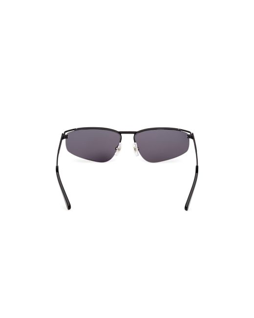 Gcds Black Gd0071 02A Sunglasses Metal Smoke Geometric Normal
