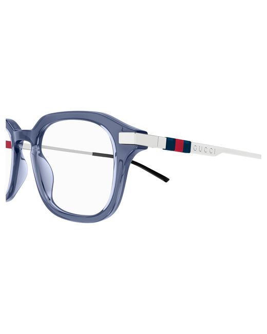 Gucci Black Gg1891O 004 Optical Frames Acetate Transparent Squared for men