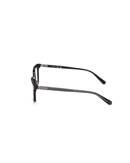 Guess Black Gu50392 1 Optical Frames Acetate Squared Normal for men