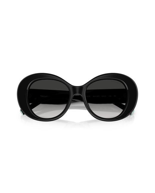 Tiffany & Co Black Tf4228 80013C Sunglasses Acetate Round Normal Shaded