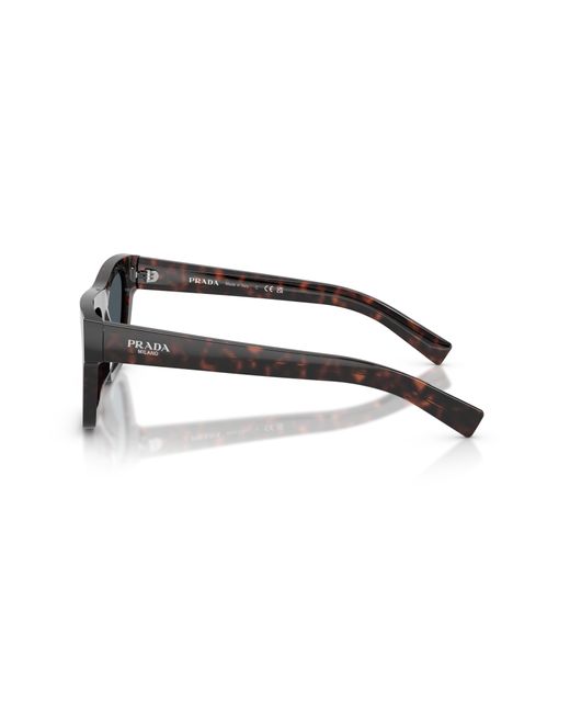 Prada Black Pr C03S 17N70B Sunglasses Acetate Squared Normal for men