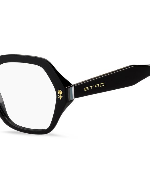 Etro Black 0012 807 Optical Frames Acetate Squared